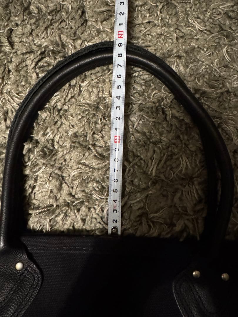 L.L.Bean ブラック トートバッグ　レザーハンドル