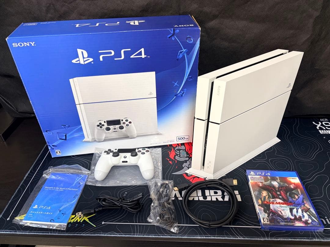 PS4 本体 CUH-1200A B02 ホワイト500GB FW 10.50 - メルカリ