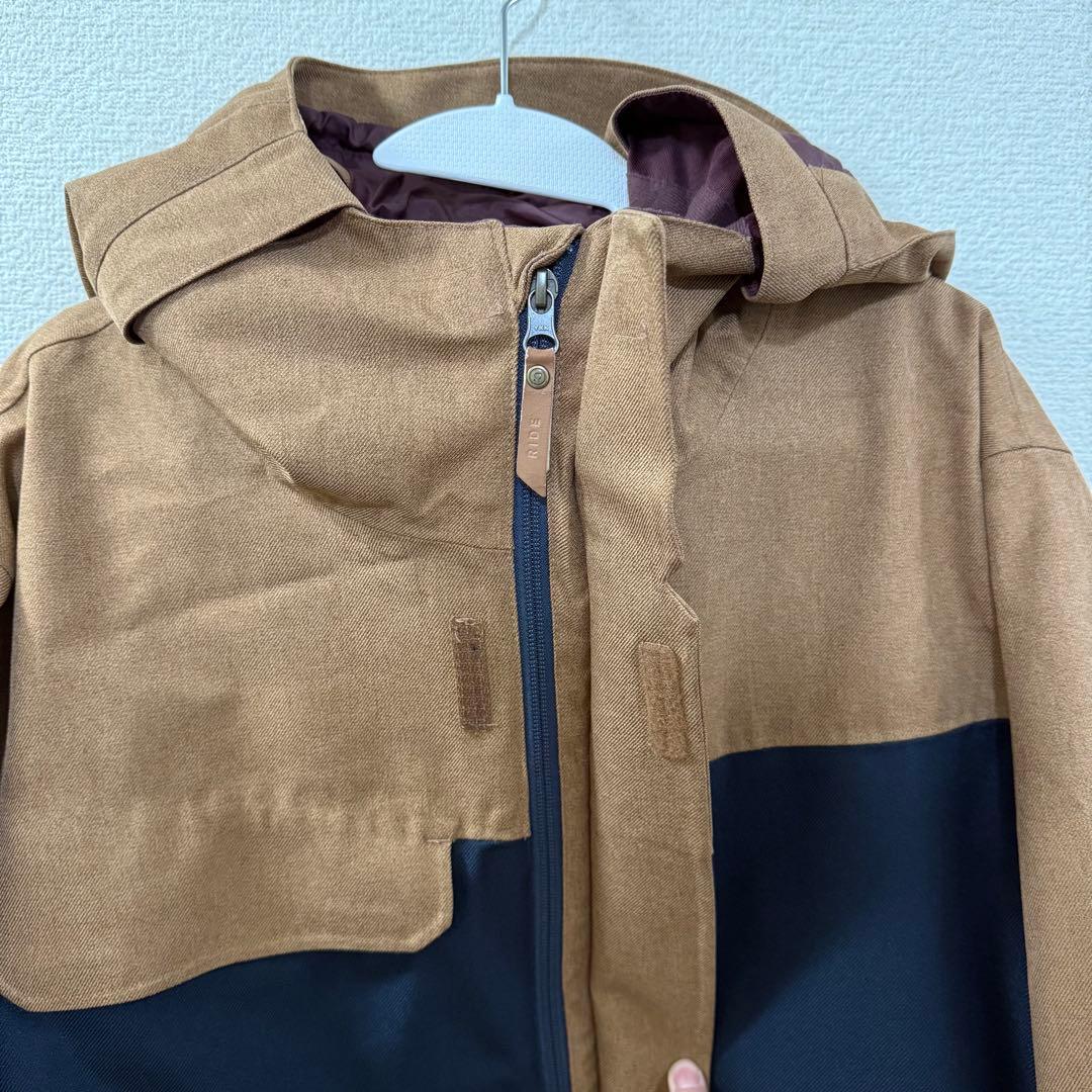 スノーボードウェア 《上下セット》【RIDE】 ブラウン/ネイビー 男女兼用