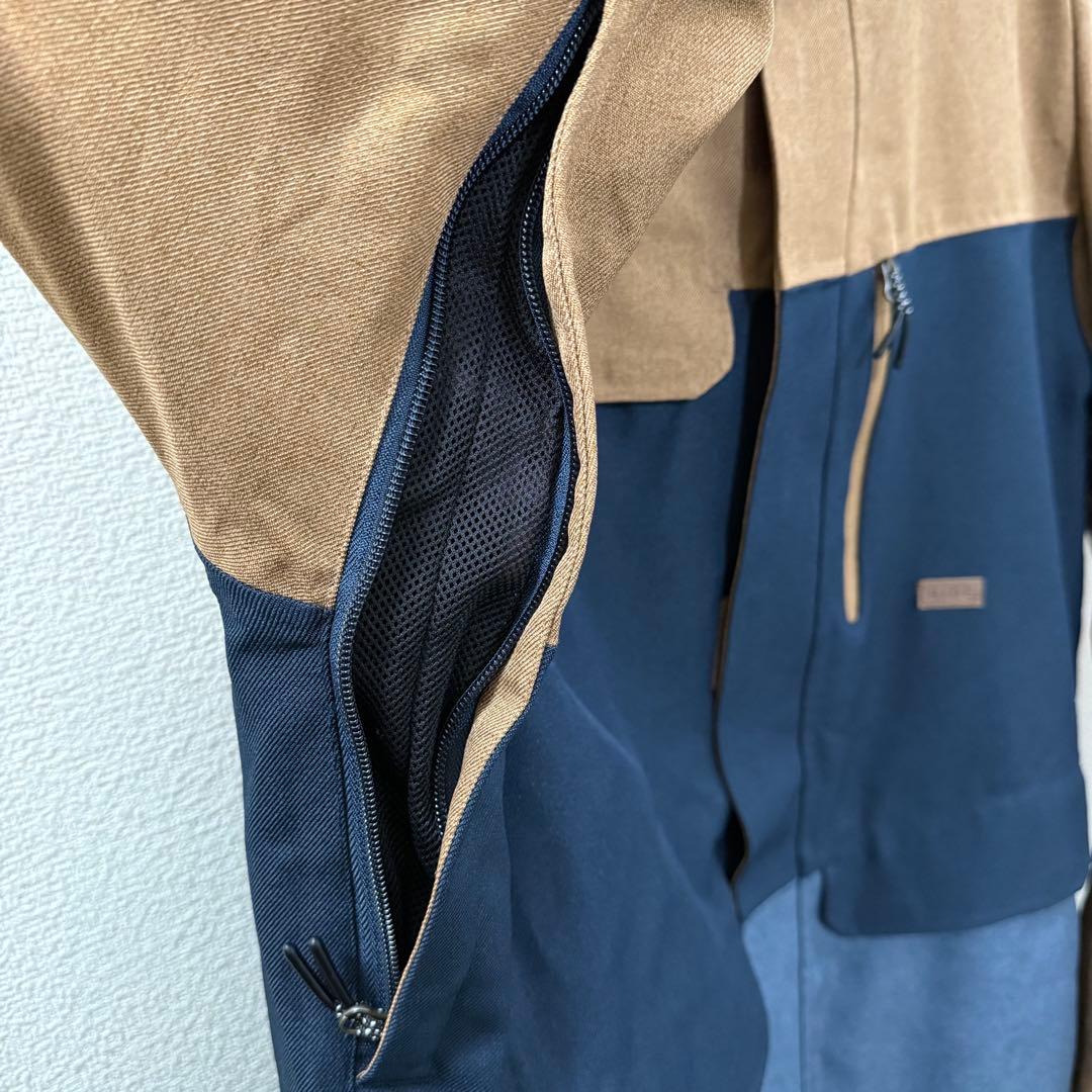 スノーボードウェア 《上下セット》【RIDE】 ブラウン/ネイビー 男女兼用