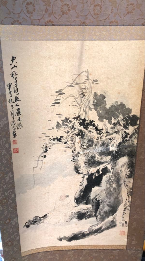 え*り様 業者買取品！希少価値高！方 増先 水墨画 掛け軸 状態