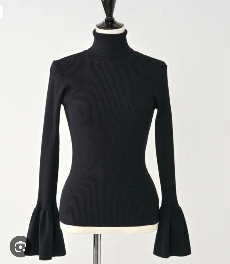 Heveへイヴ suzuran cuff rib knit ブラック - トップス人気