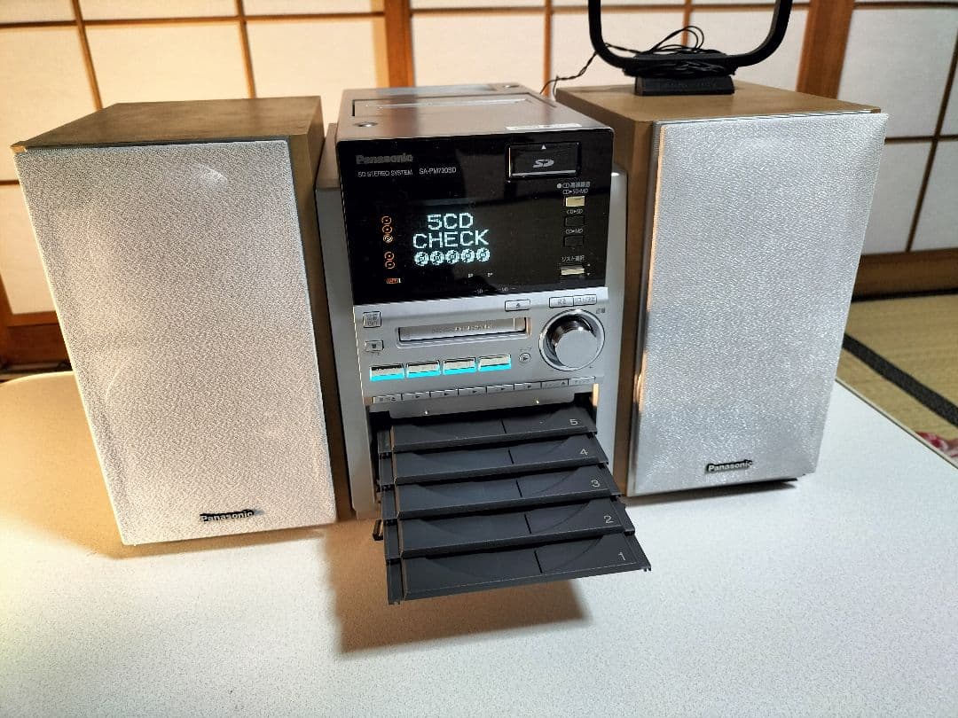 panasonicミニコンポSA-PM730SD リモコン取扱い説明書付