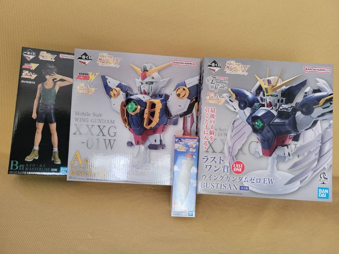 一番くじ ガンダムW A賞 B賞 D賞 ラストワン賞 フィギュア　ボールペン 任務、了解。」自爆スイッチがボールペンに「ガンダムW」30周年記念