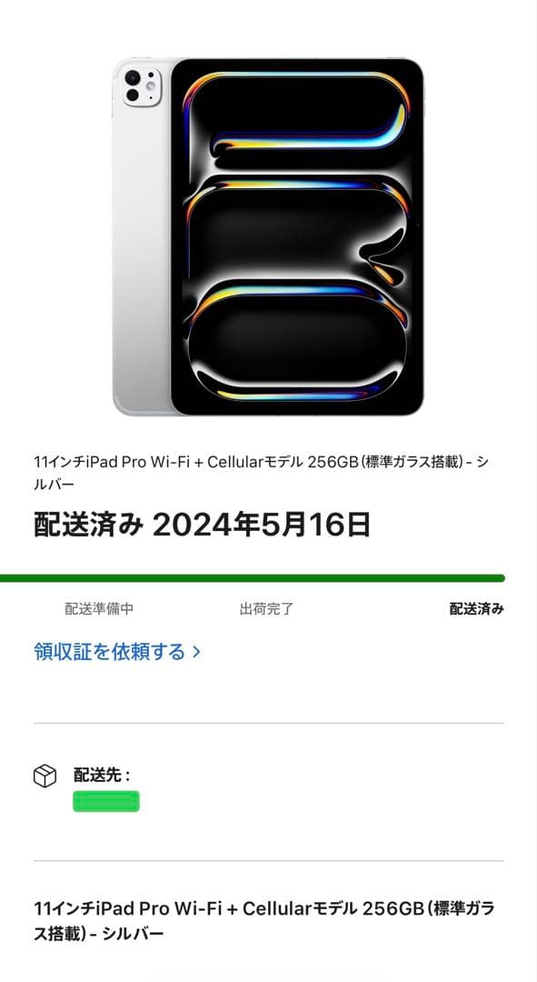 iPad Pro 11 M4 256GB Cellular 純正ケース付き