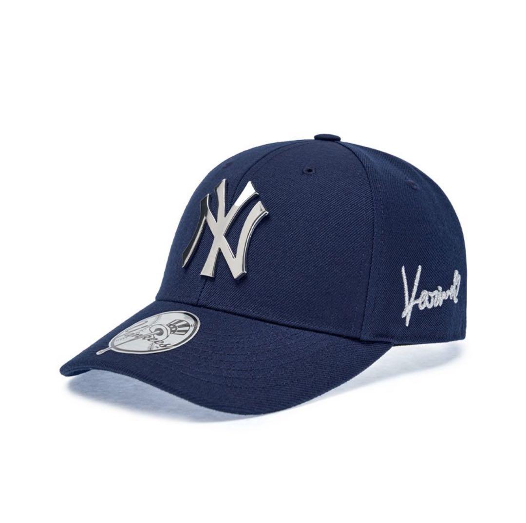 MLB カリナエディションキャップ aespa Karina コラボ帽子ネイビー