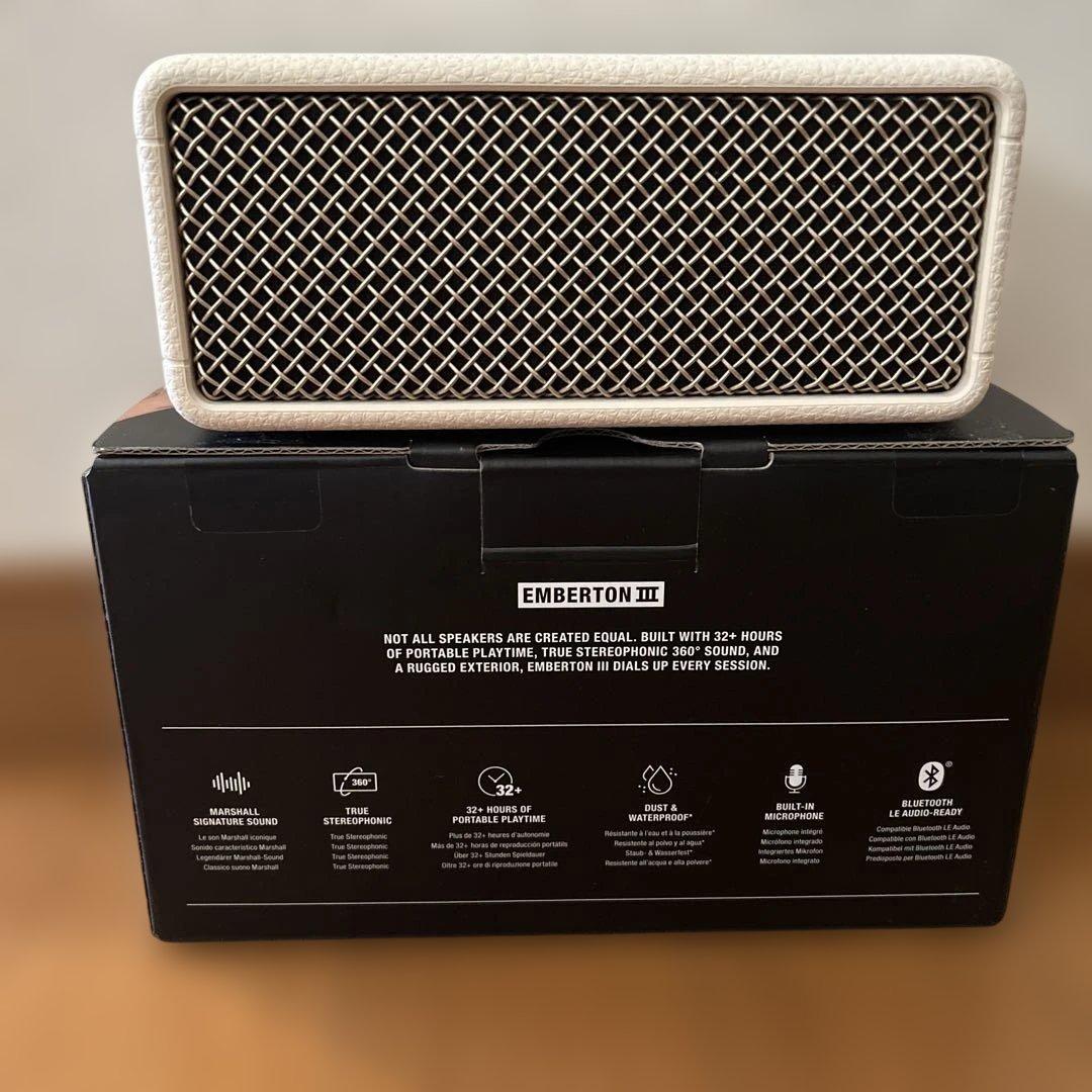 Marshall Emberton III ホワイト　スピーカー