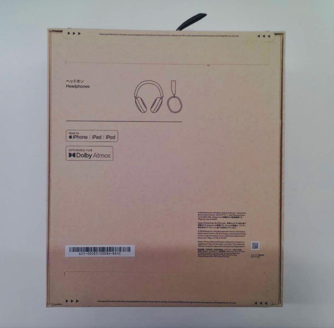 【新品未使用】Sonos Ace Blackワイヤレスヘッドホン　ブラック