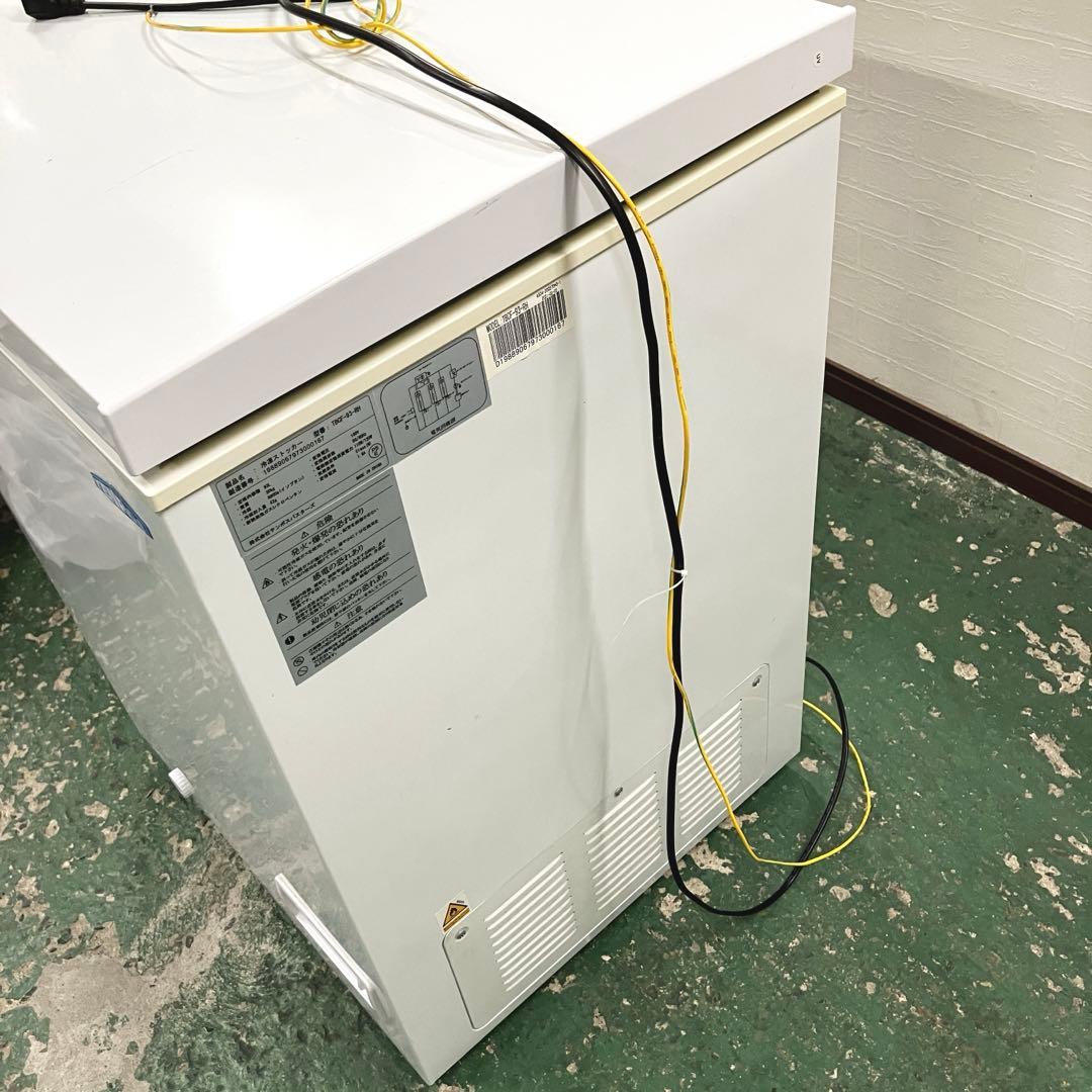 テンポスオリジナル 冷凍ストッカー 上開きタイプ 93L ホワイト 業務用