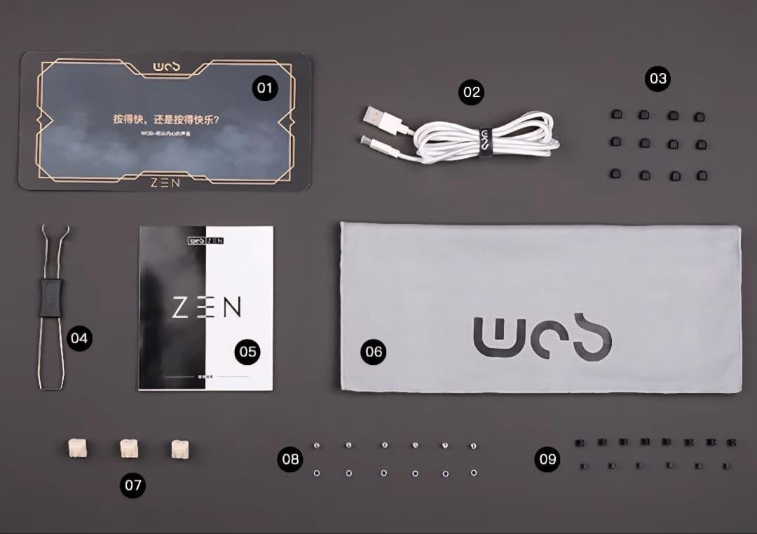 WOBKEY zen65 lite シルバー