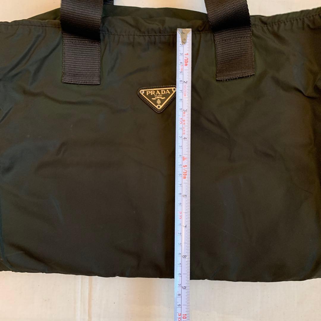 PRADA プラダ ダークブラウンナイロンバッグミラノ本店購入レア品 最終