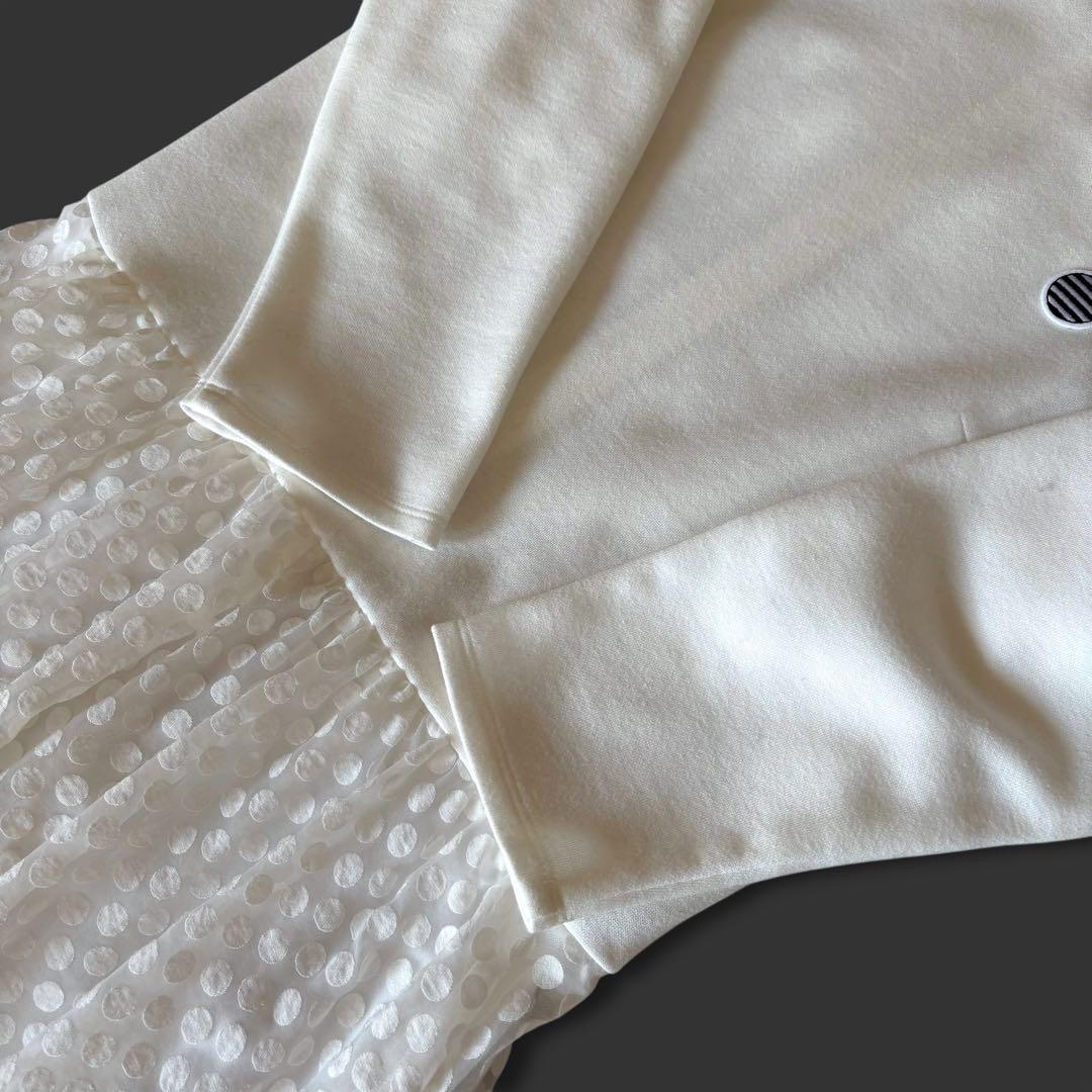 ボーダーズアットバルコニー ポルカドットミディドレス ロング