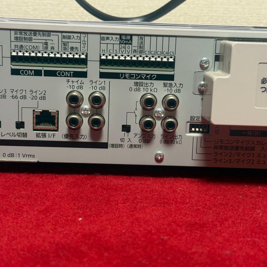 WA-HA061 卓上型拡声アンプ Panasonic 校内放送 館内放送動作品