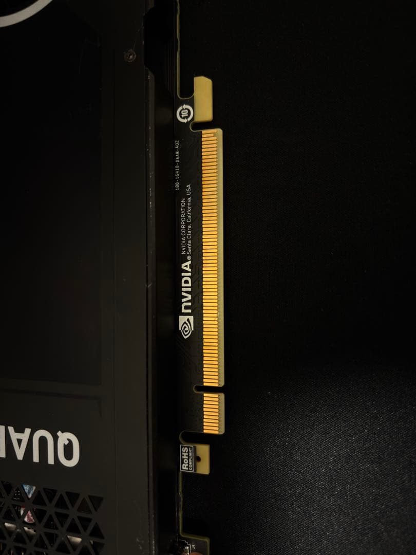 動作確認済みNVIDIA Quadro P4000 グラフィックボード