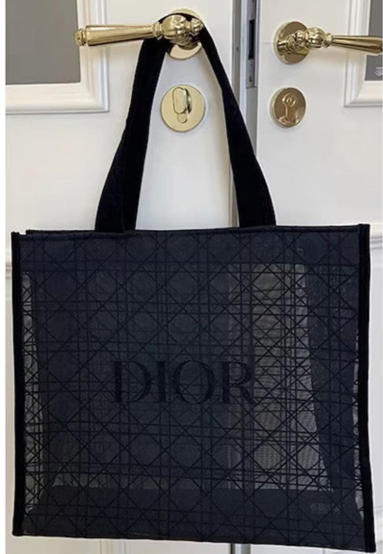 限定品】DIOR ディオール メッシュ トートバッグ ノベルティ ブラック