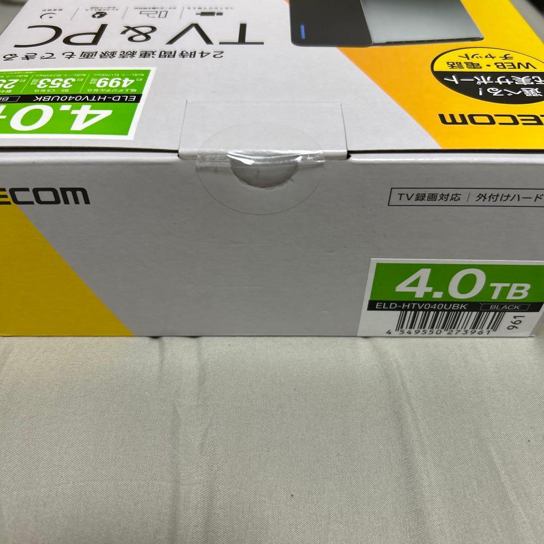 エレコム 外付けHDD 4.0TB ELD-HTV040UBK