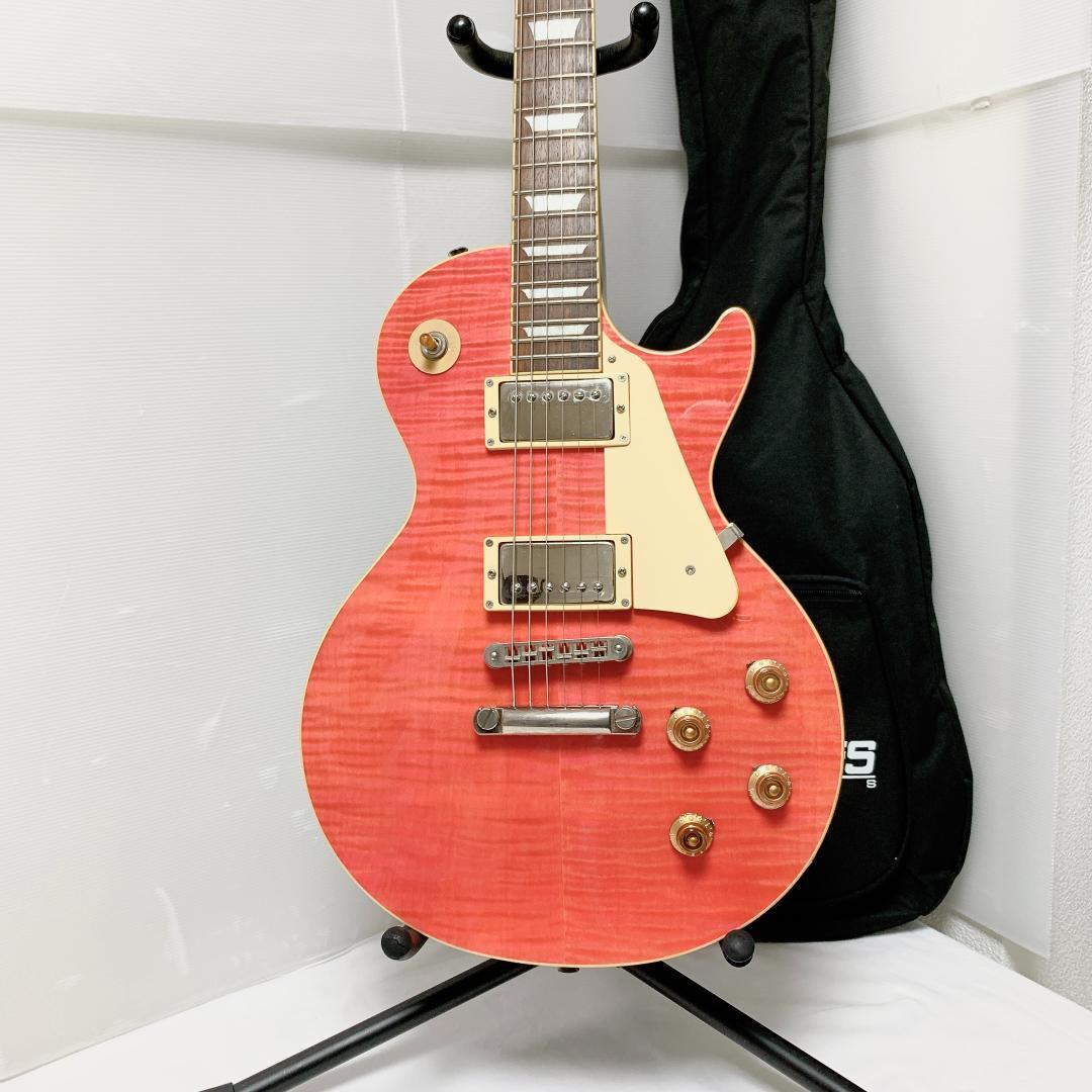 極美品 Burny バーニー レスポールカスタム 激レア ピンク ソフト