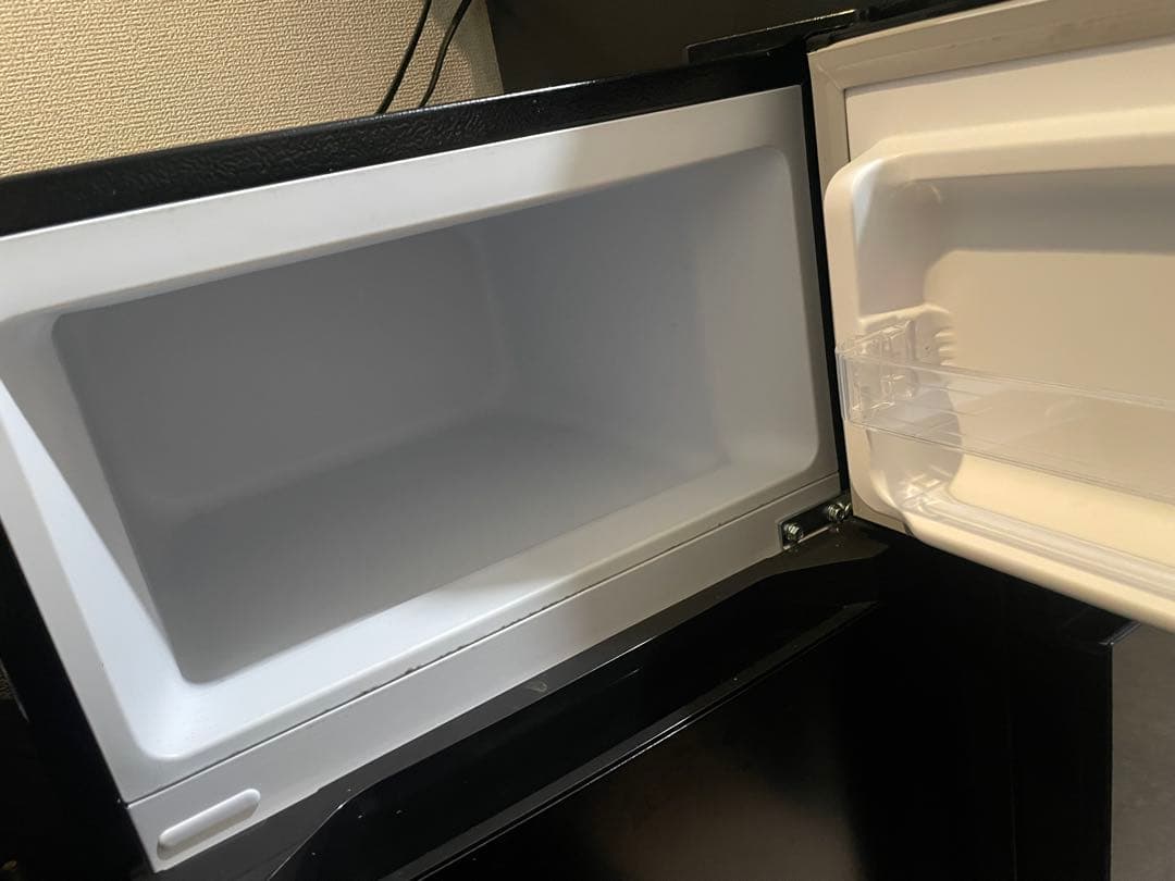 アイリスプラザ 冷蔵庫 87L ブラック 幅47cm