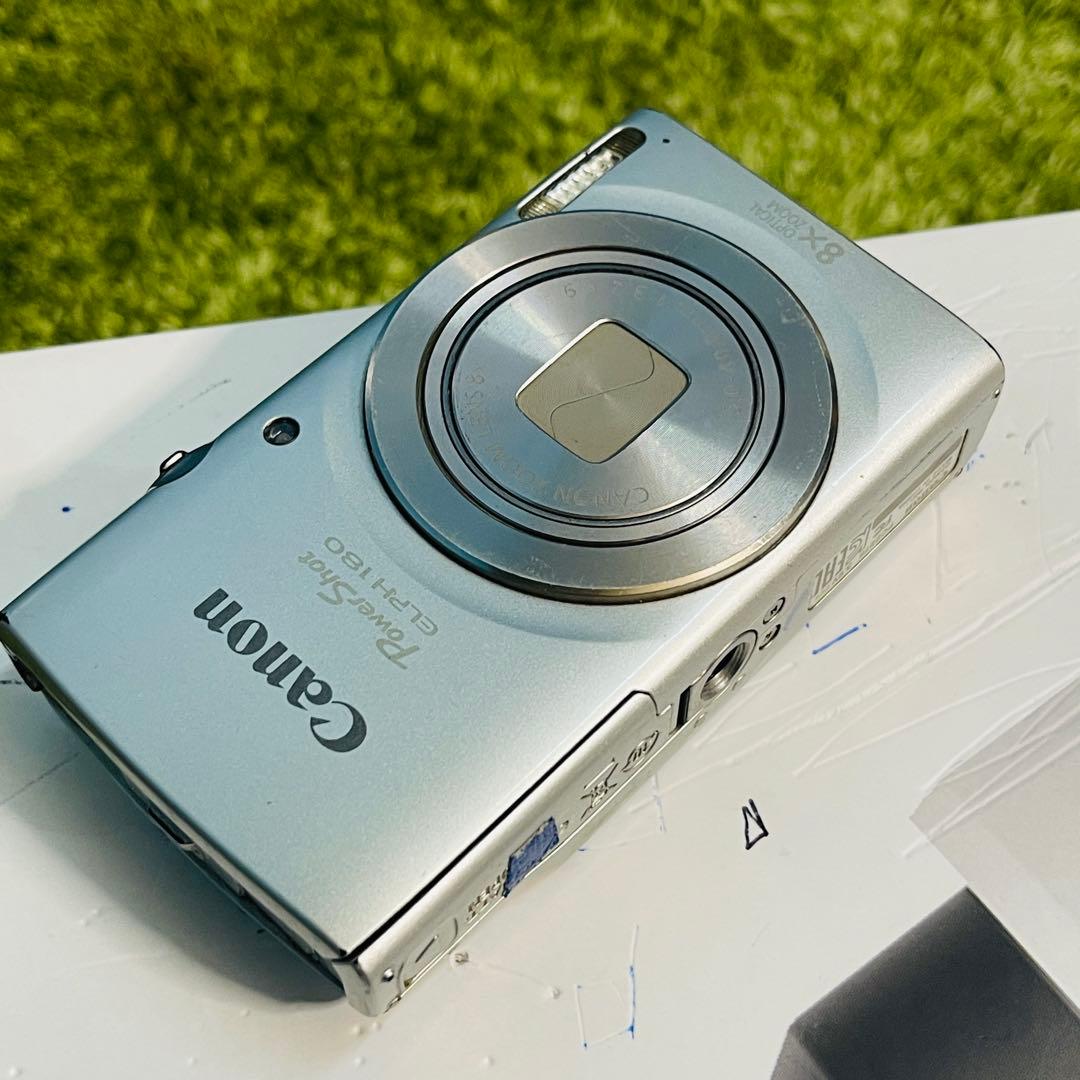 【美品】Canon IXY 180 シルバー コンパクトデジタルカメラ