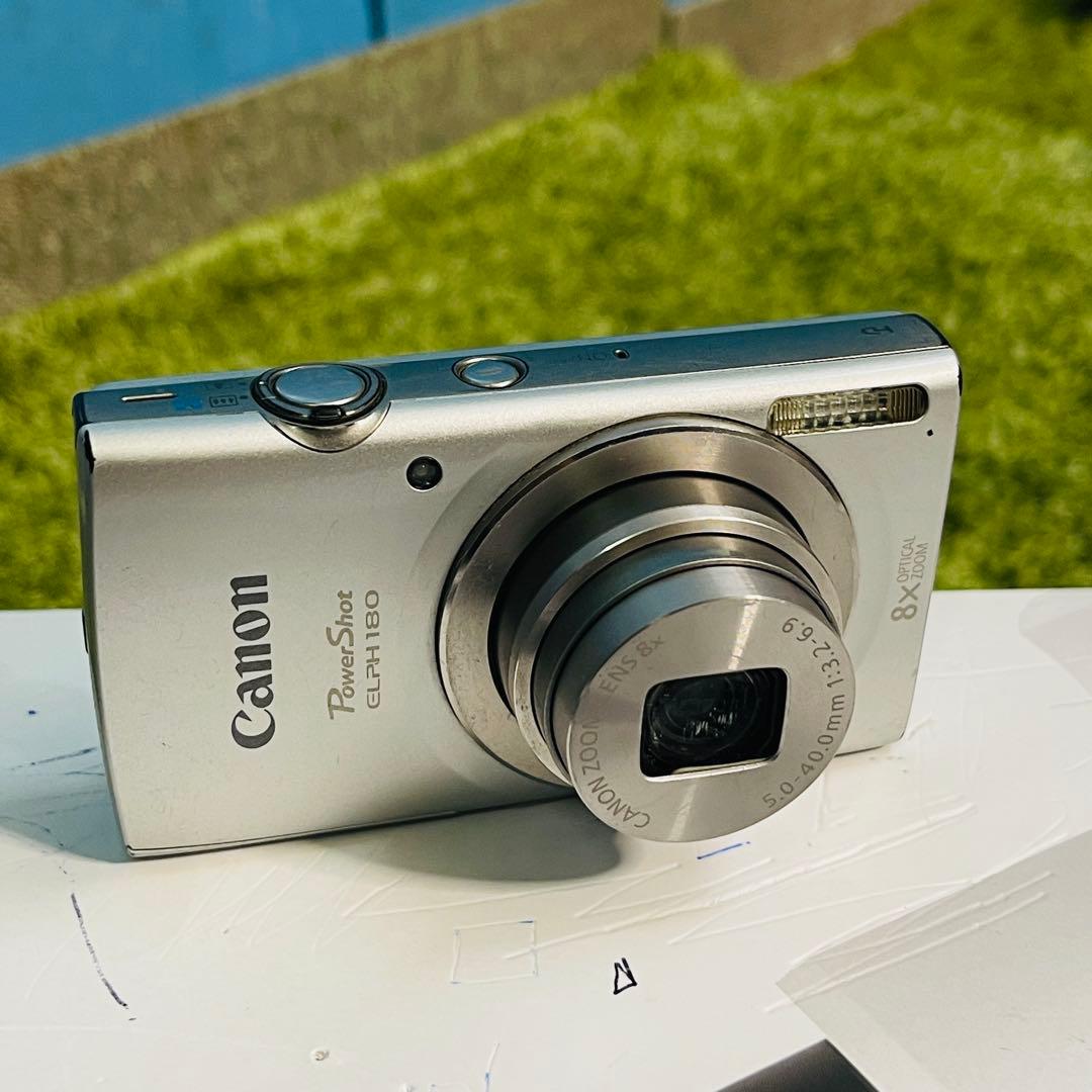 【美品】Canon IXY 180 シルバー コンパクトデジタルカメラ