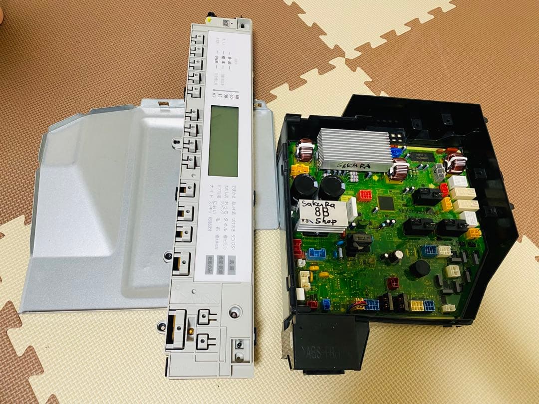 パナソニックドラム洗濯機制御基とパネルセットNA-VX800BR - メルカリ