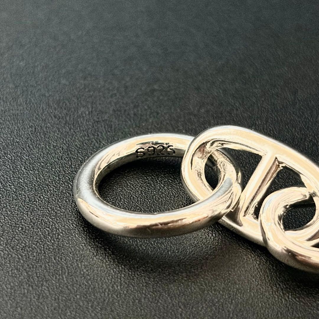 新品 シルバー925 アンカーチェーン ブレスレット GM 12コマ マンテル