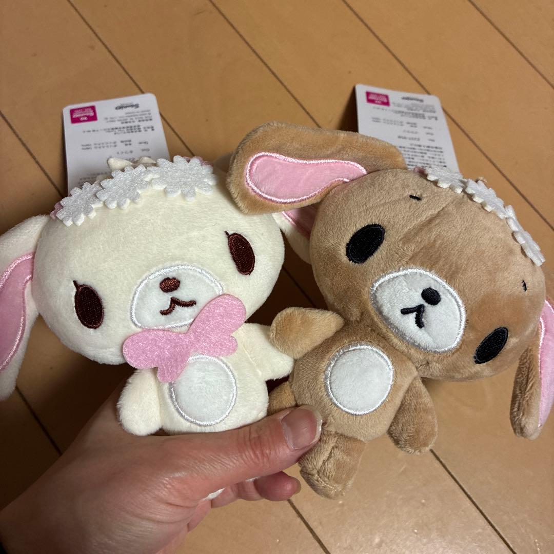 シュガーバニーズ しろうさ くろうさ マスコットチャーム アベイル