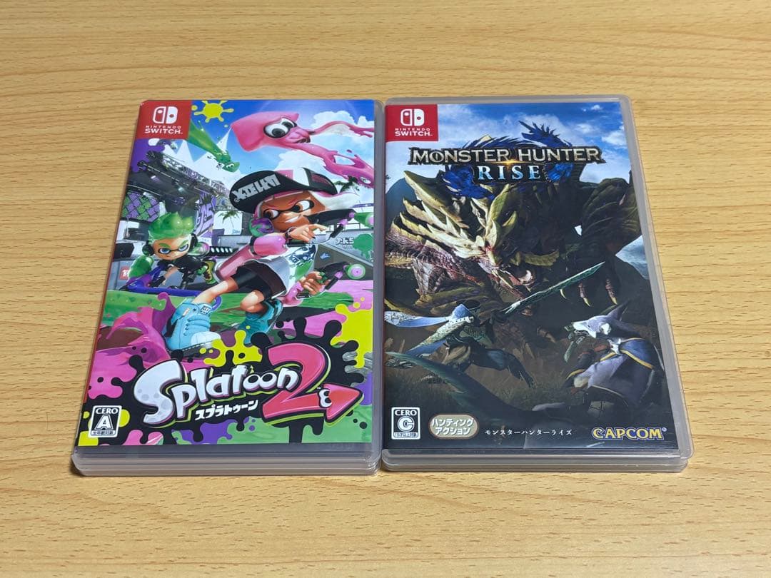 Switch】モンスターハンターライズ＋スプラトゥーン2 まとめ売り