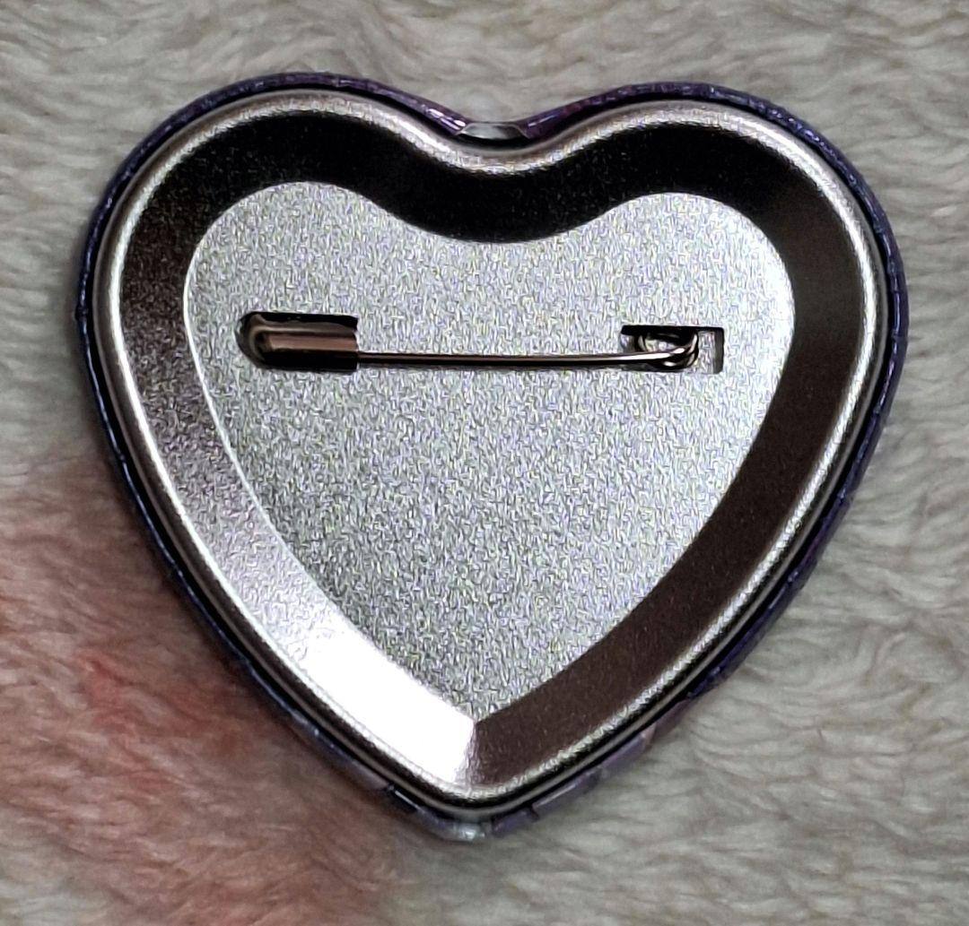 鬼滅の刃 ナムコ B賞 ハート 缶バッジ キラ ホログラム 胡蝶しのぶ