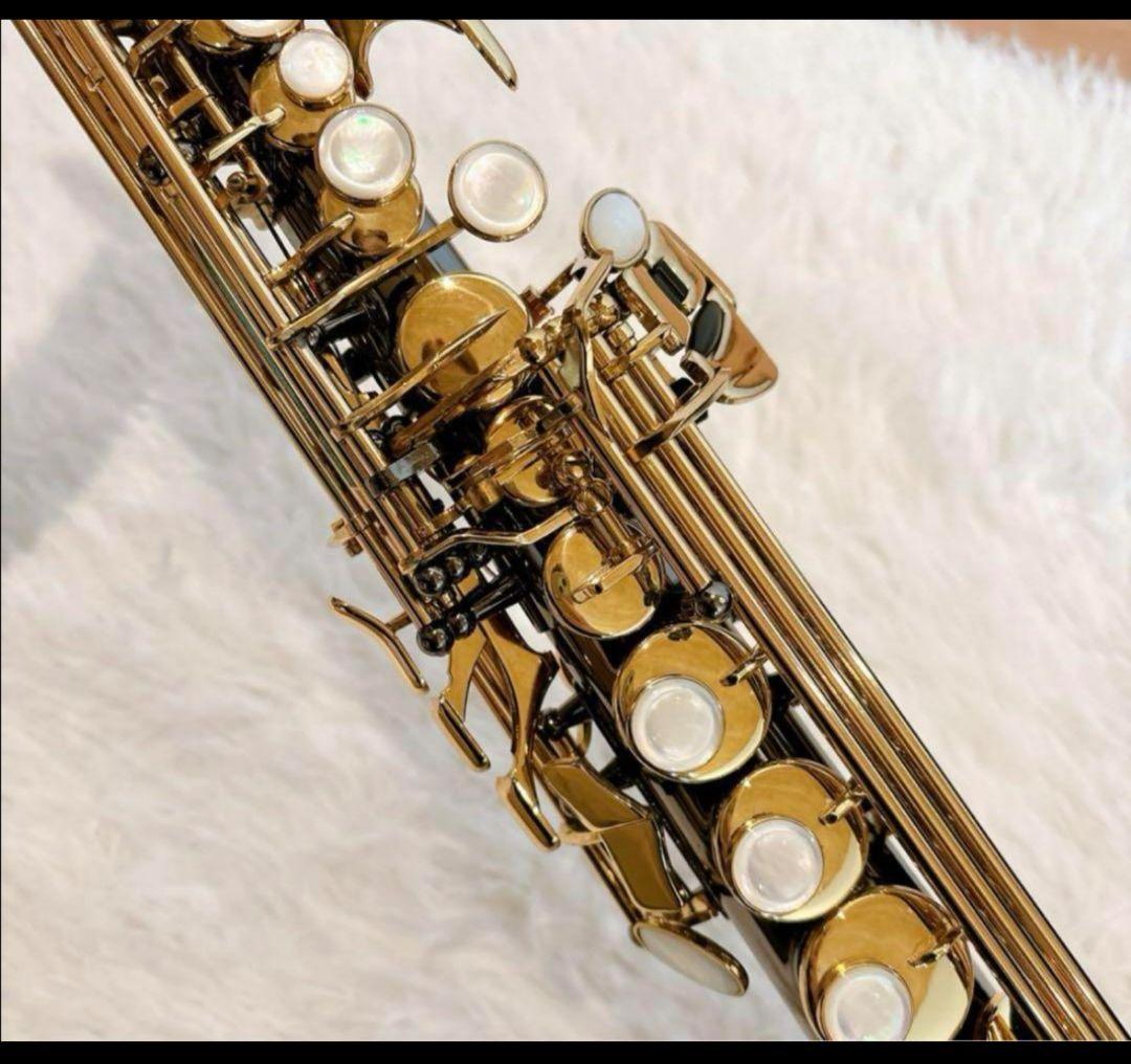 台湾製 シャトー ソプラノサックス ブラックシルバー リガチャー