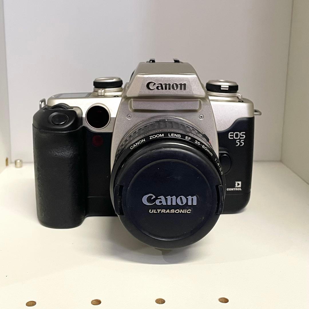 ☆ジャンク品 Canon EOS 55 フィルム一眼レフカメラ レンズセット