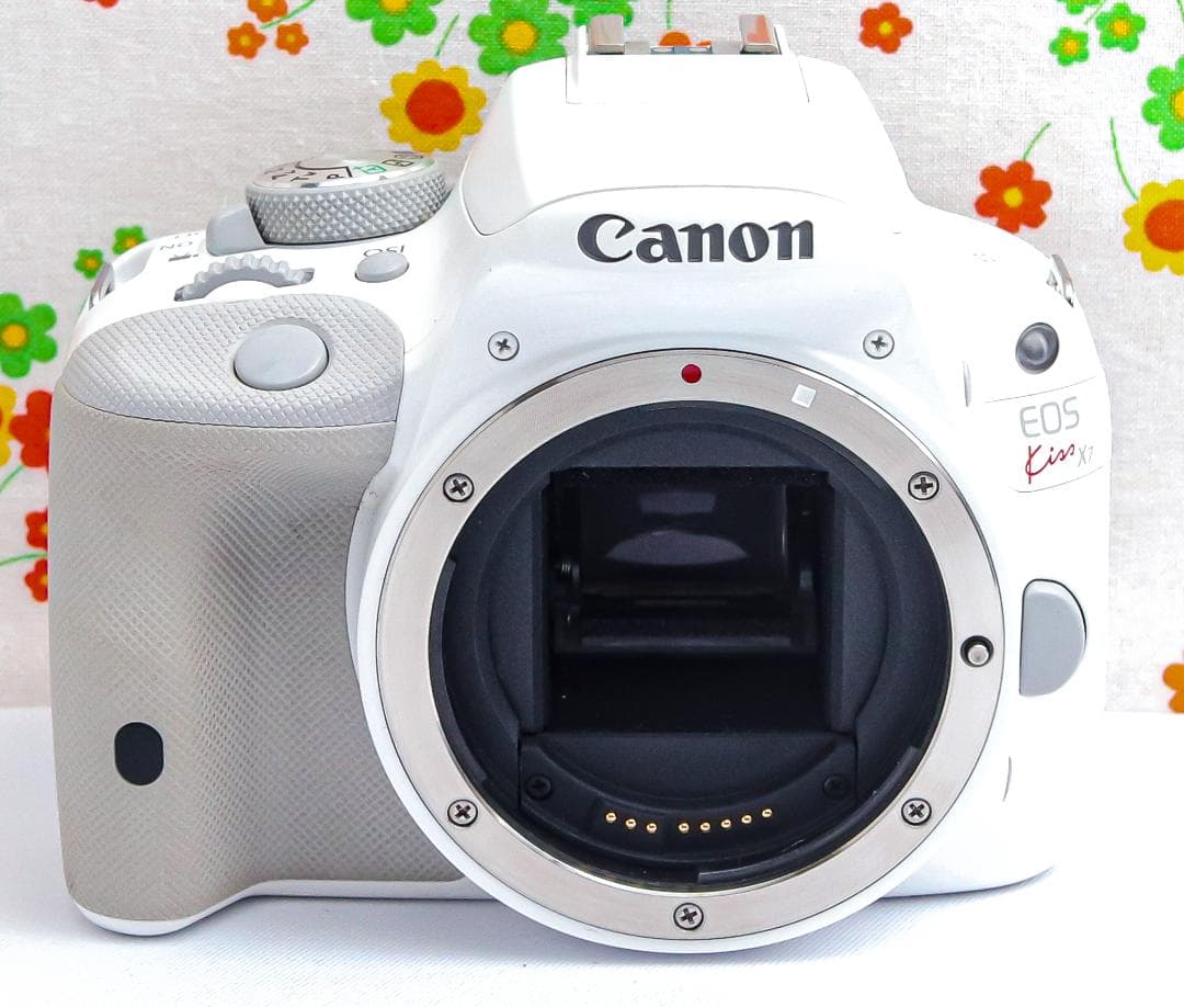 キャノン Canon kiss x7☆希少ホワイト☆スマホに転送☆高性能レンズ！