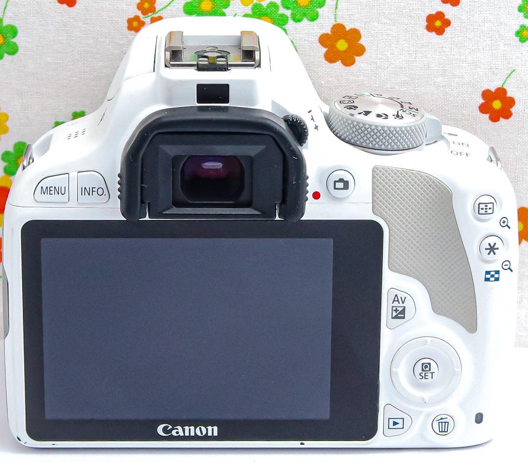 キャノン Canon kiss x7☆希少ホワイト☆スマホに転送☆高性能レンズ！