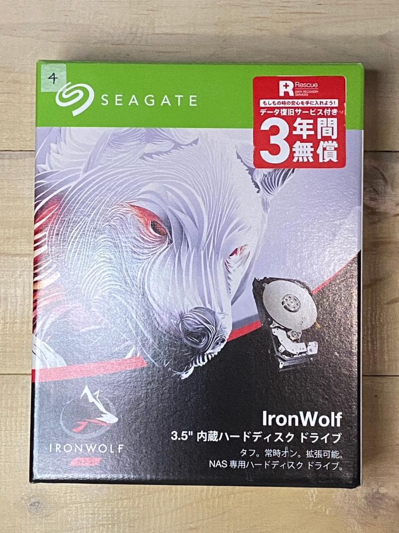 外付けハードディスク・ドライブ Seagate IronWolf 12TB HDD