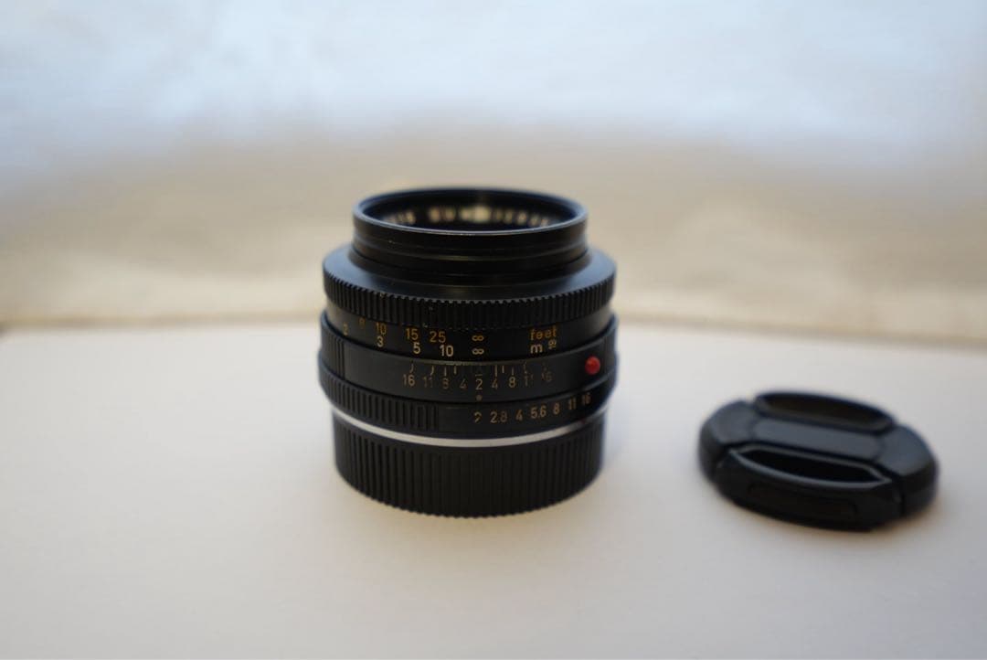 ライカ　ライツ　ドイツ製 ズミクロンR 50mm F2(OH済み)+純正フード