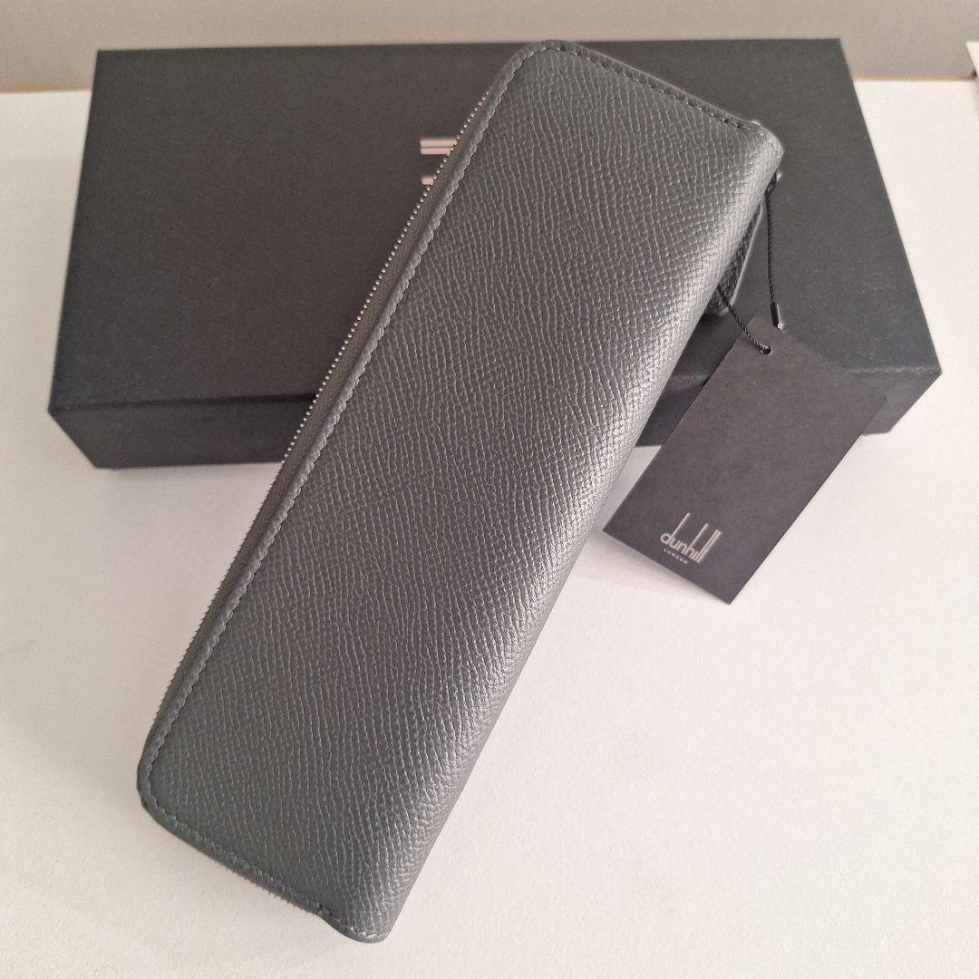 dunhill グレイレザーペンケース - メルカリ