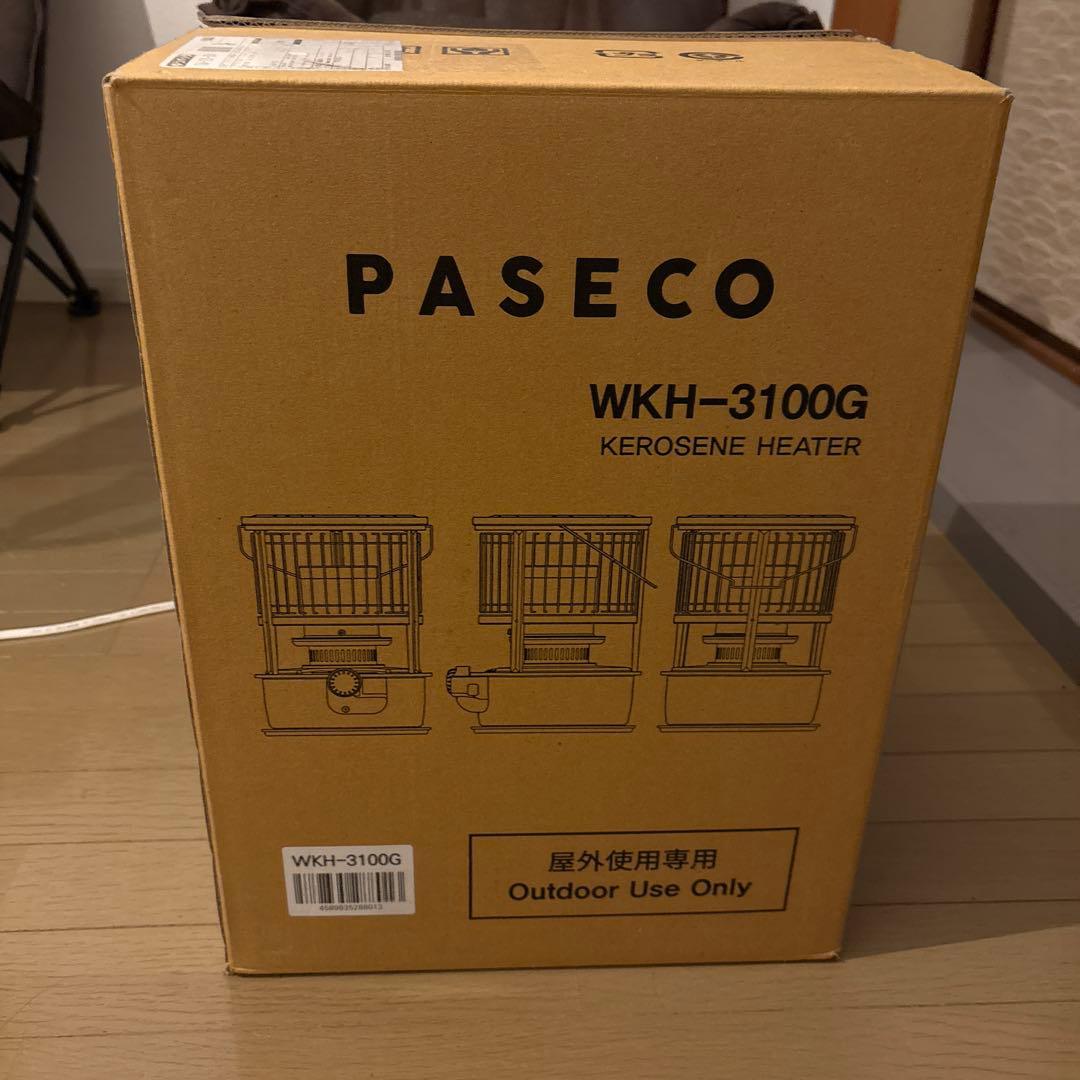 パセコ ストーブ　WKH-3100G 黒 Amazon | PASECO(パセコ) 対流型 石油ストーブ WKH-3100S グレー