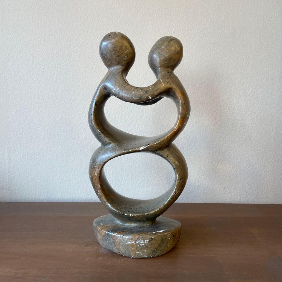 ヴィンテージ　アフリカ　オブジェ アフリカの彫像 | マンゴロベ