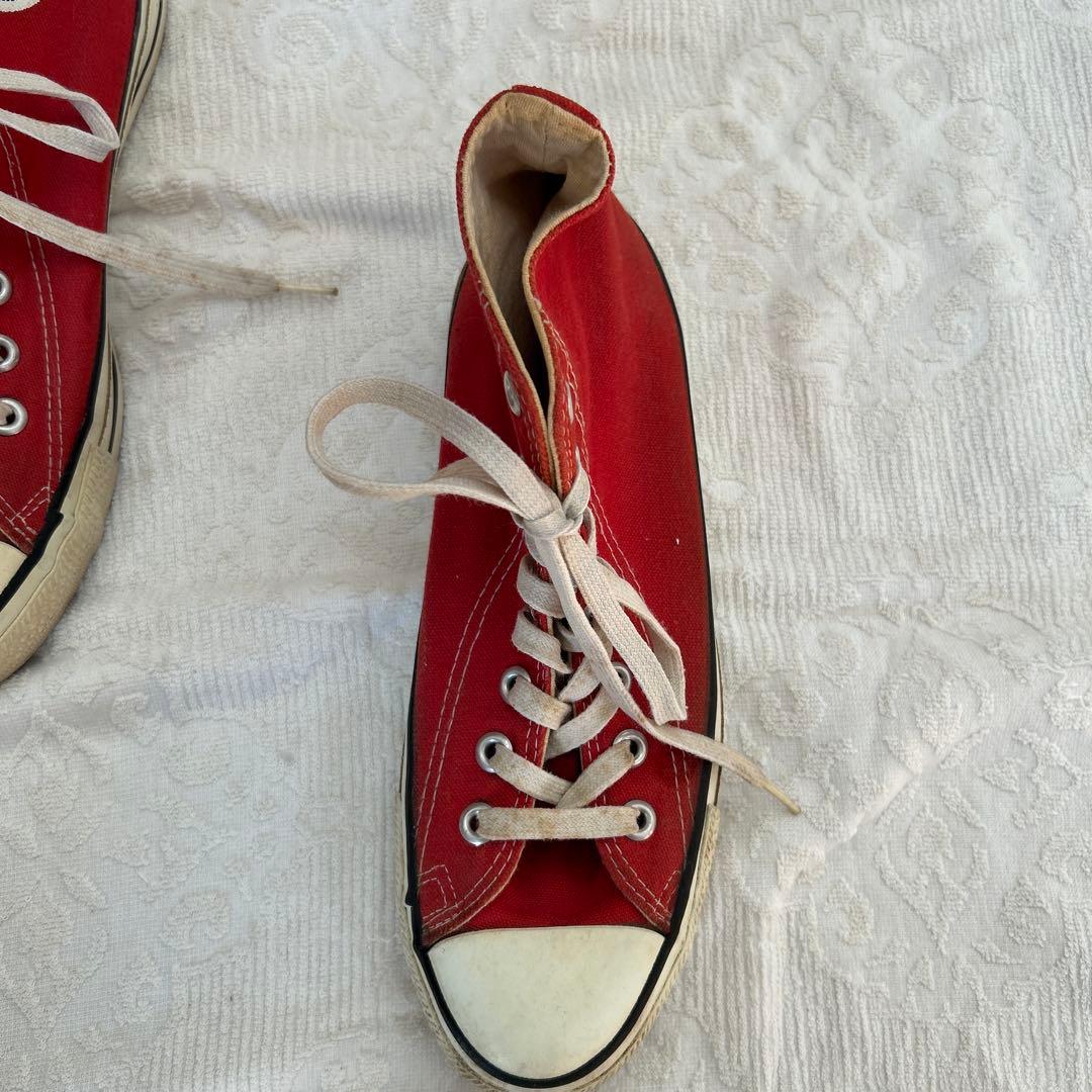コンバース USA製 アメリカ製 8 26.5 レッド 赤 - メルカリ