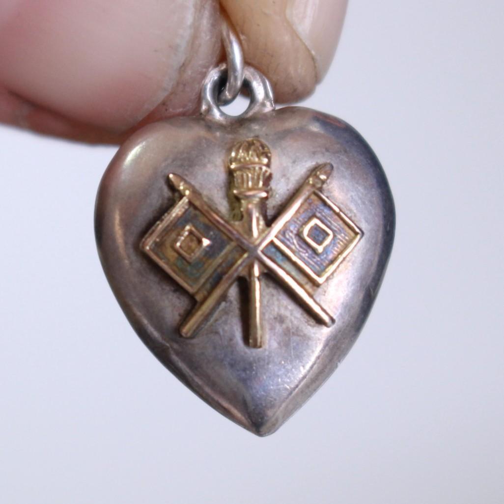 40s スウィートハートジュエリー WW2 古着 米軍 陸軍 通信兵 セマフォ