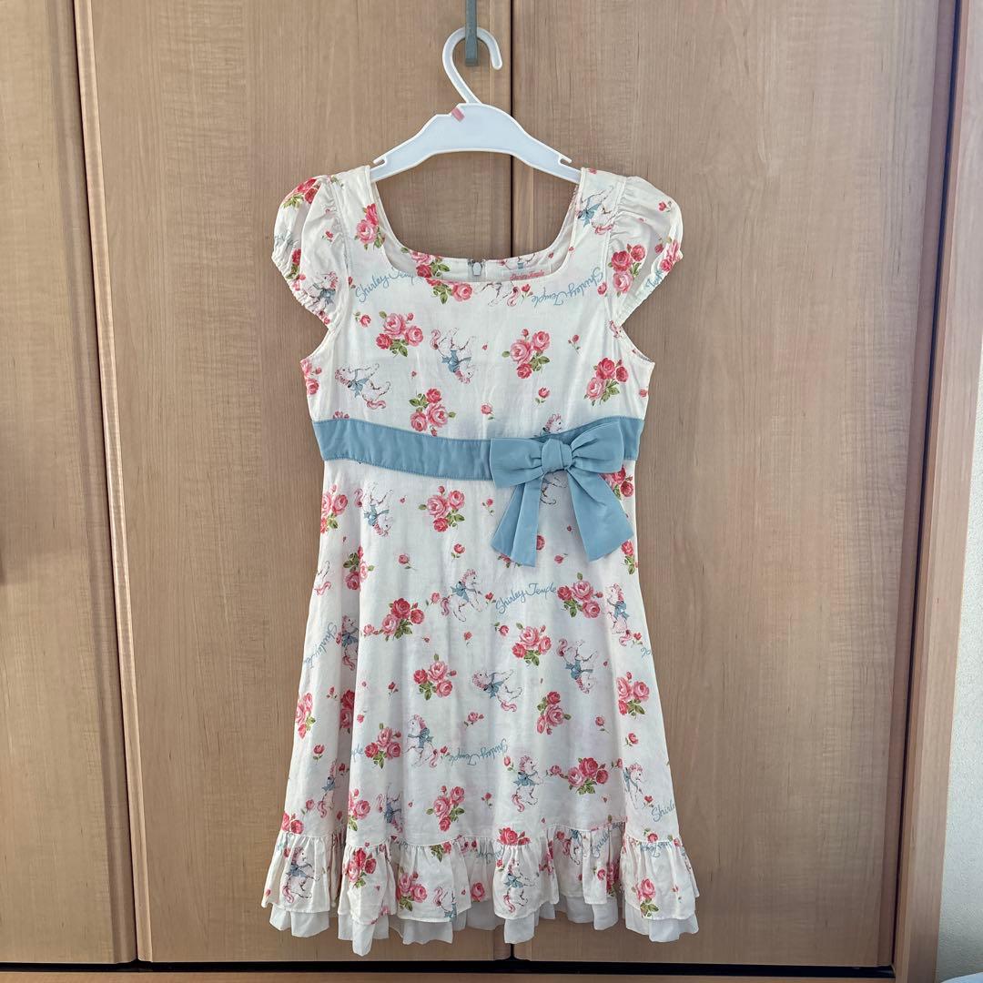 Shirley Temple 花柄ワンピース 130cm - メルカリ