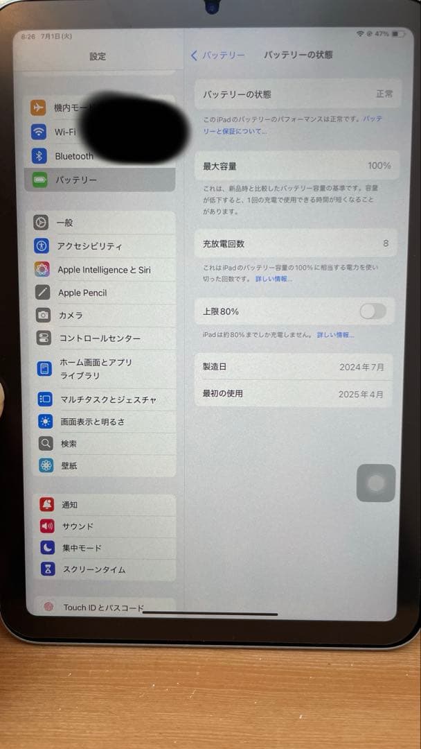Apple iPad mini 7 Wi-Fi スペースグレイ128GB