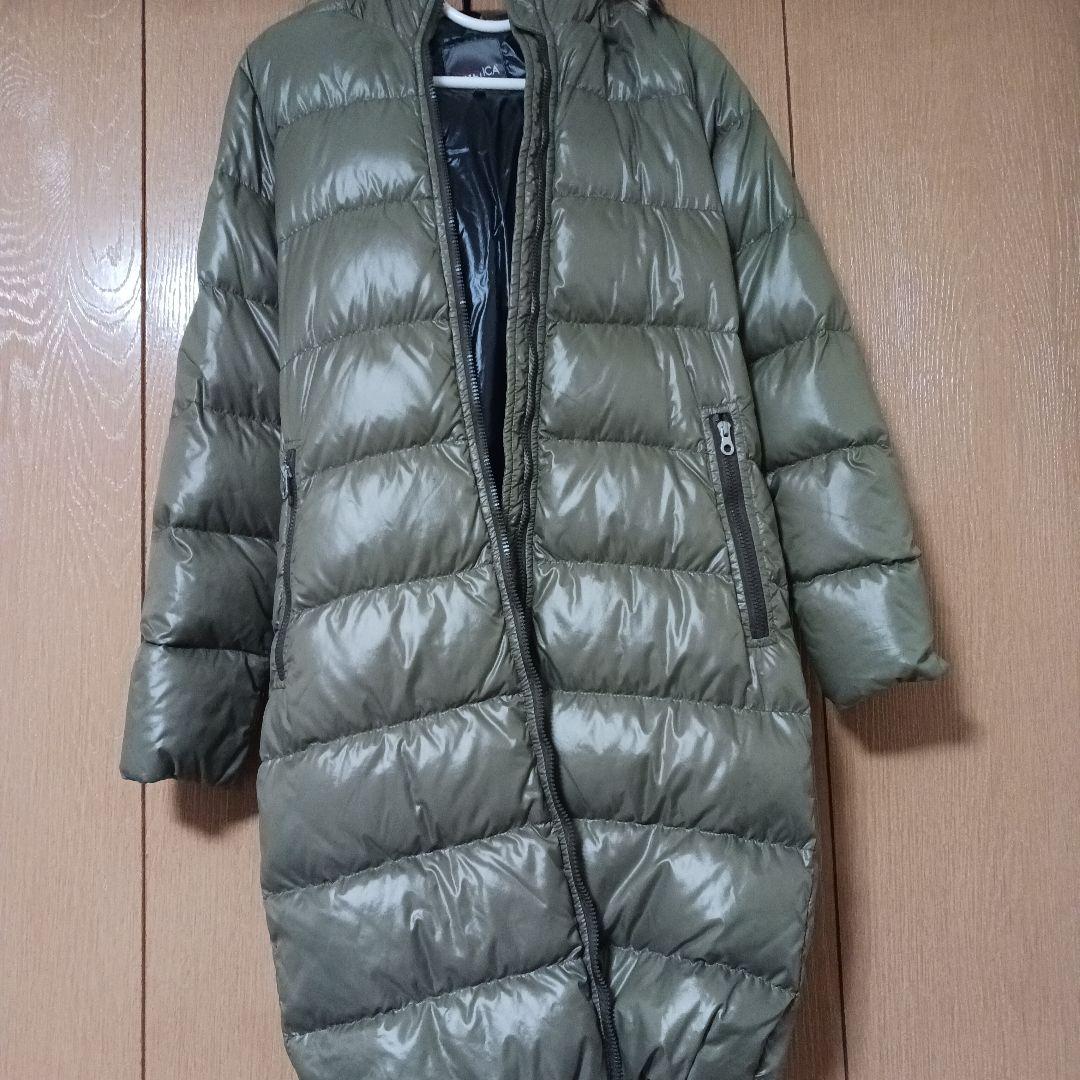 DUVETICA ダウンコート Alia ラクーンファー カーキ 40 - メルカリ