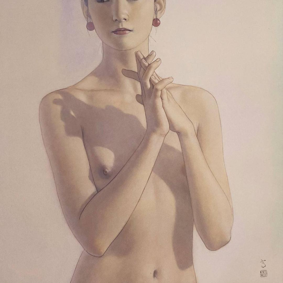 高塚省吾、【イヤリング】、希少な額装用画集画、新品高級額 額装付