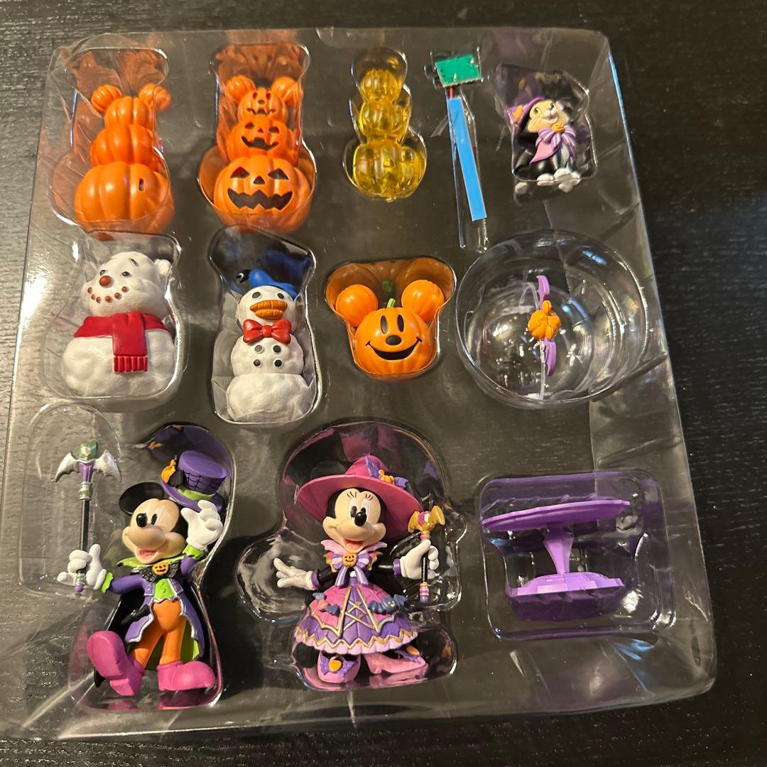未使用】ハロウィン クリスマスフィギュアセット ミッキー ミニー 定期