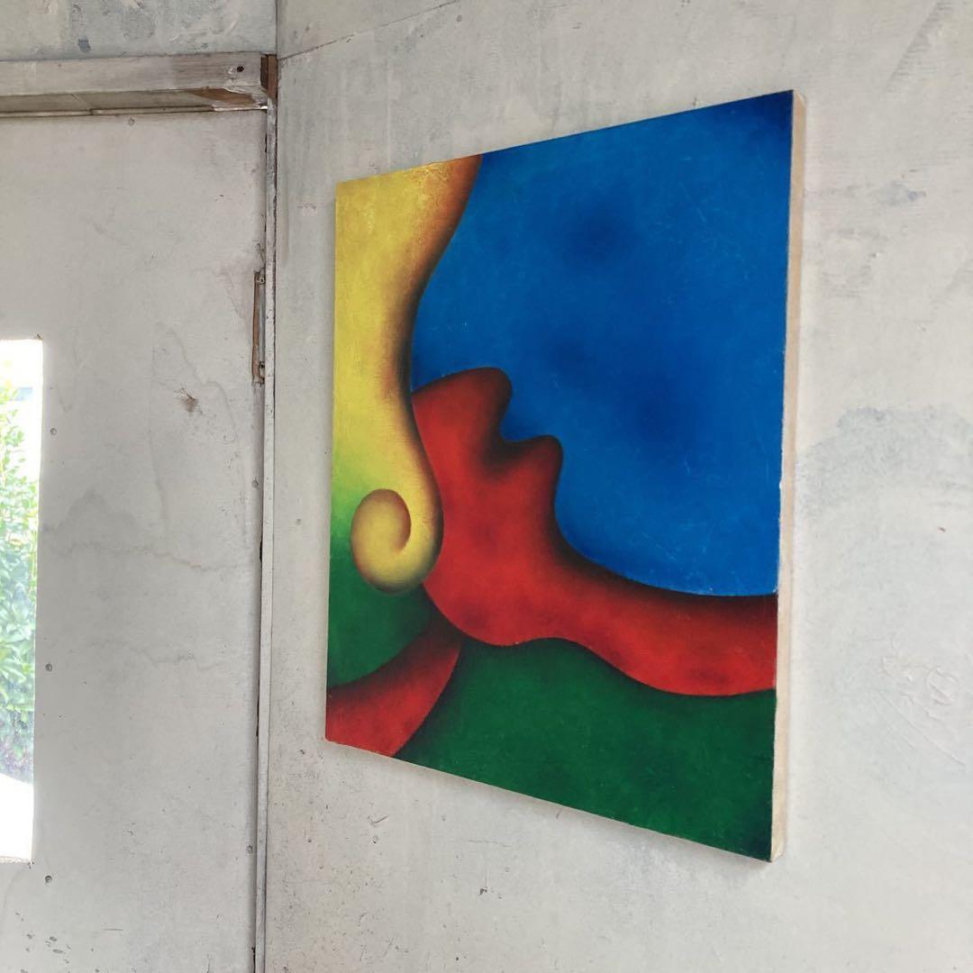 希少 古画 刀根広篤 「Chin-Tsu」 油彩画 極彩色 抽象画 F10号 - メルカリ