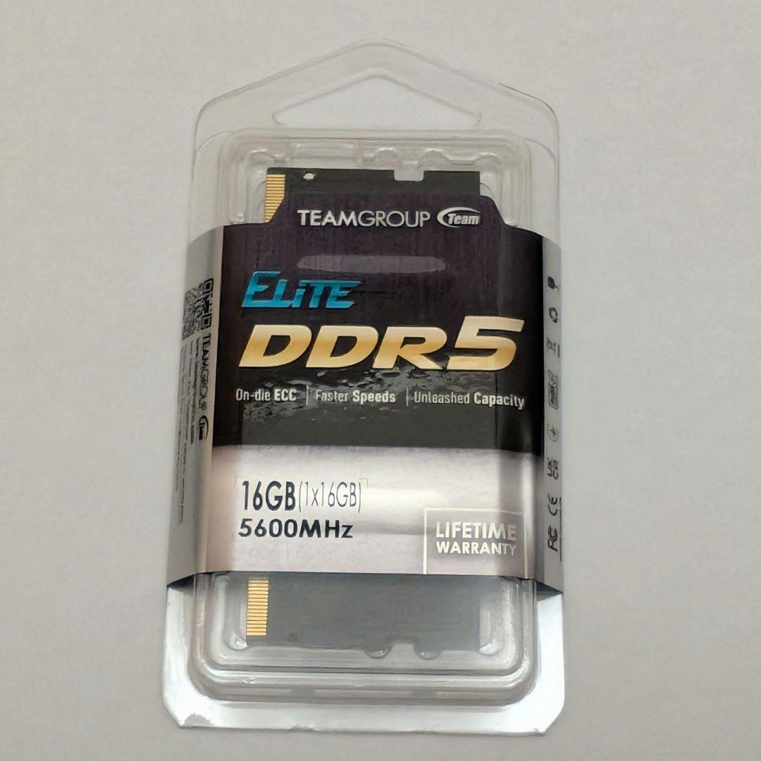 Team DDR5 5600 SODIMM 16GB 1枚【開封済未使用品】
