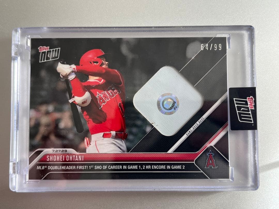 99枚限定 Topps Now 大谷翔平 ダブルヘッダー ベースレリック Amazon.co.jp: 2024 Topps Now 大谷翔平開幕戦 レリックベースカード