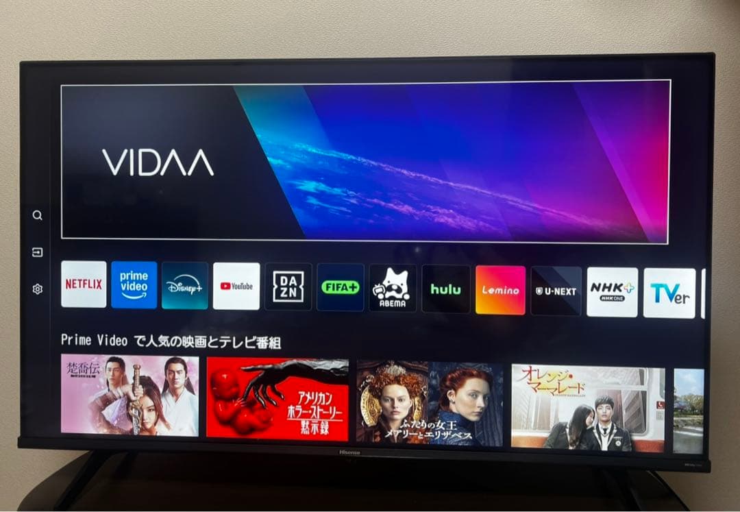 【✴︎最終値下げ】Hisense 4K 液晶テレビ　43インチ　43A6K