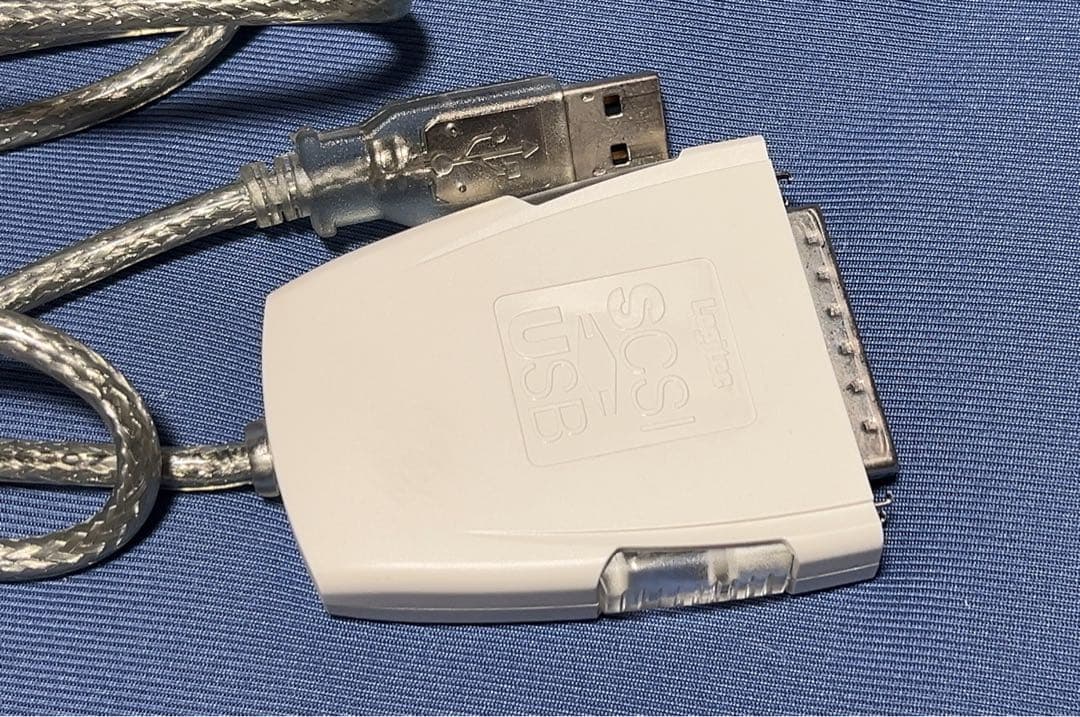 Logitec USB2.0-SCSI変換ケーブルLUB-SC2 箱，備品付き
